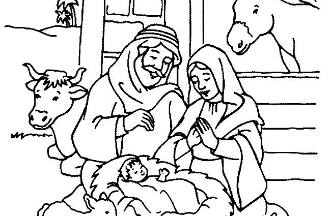 Christmas Religious Coloring Pages Religious Christmas Coloring 652x425 Christmas Religious Coloring Pages Religious Christmas Coloring