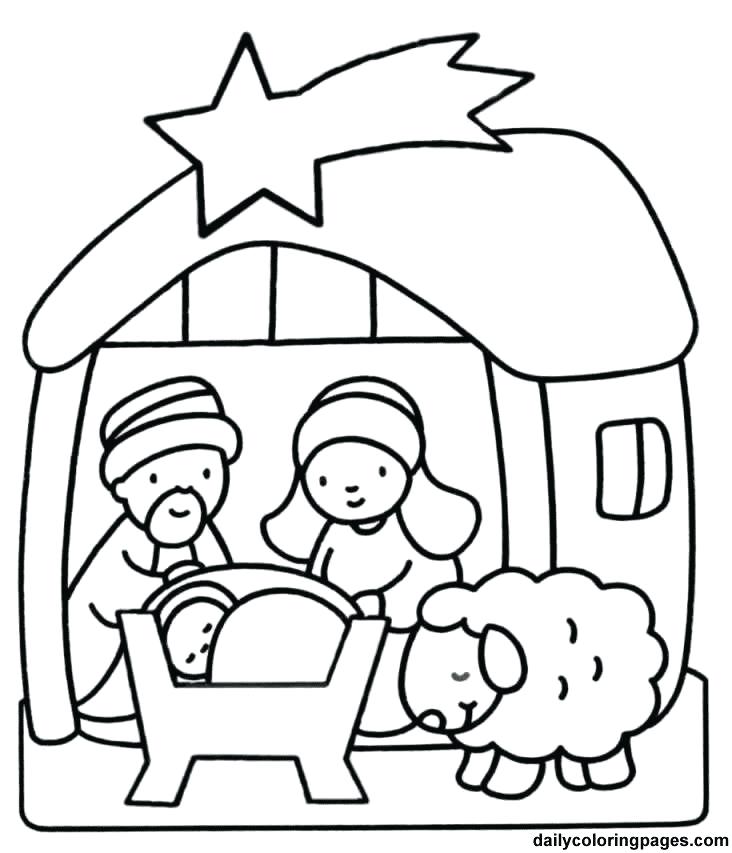 Religious Christmas Coloring Pages Christian Bible Christmas 732x853 Religious Christmas Coloring Pages Christian Bible Christmas