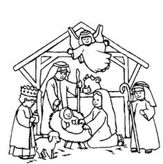 Religious Christmas Coloring Pages For Kids Color Bros 236x238 Religious Christmas Coloring Pages For Kids Color Bros