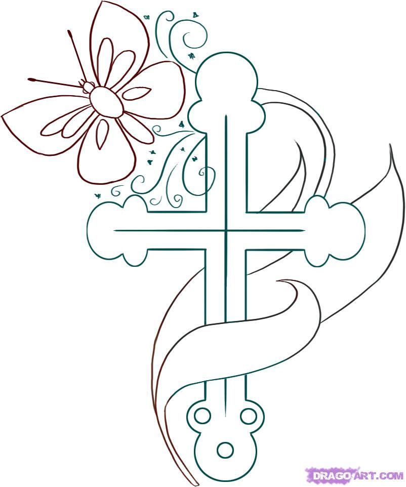 802x962 Use The Form Below To Delete This How To Draw A Religious Cross