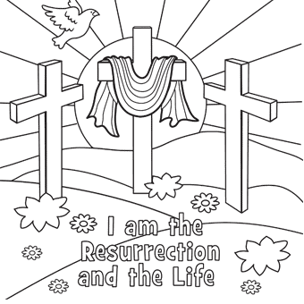 Religious Easter Coloring Pages 340x340 Religious Easter Coloring Pages