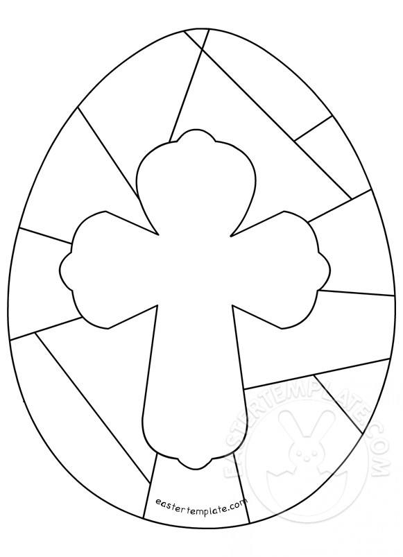 581x803 Easter Christian Easter Egg Cross Easter Template