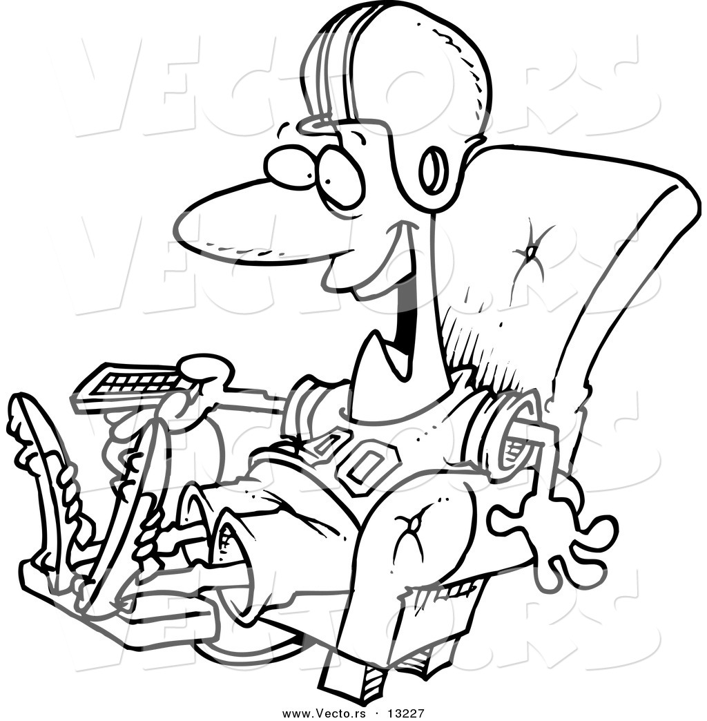 1024x1044 Vector Of A Cartoon Couch Surfer Guy Standing On His Sofa With Tv