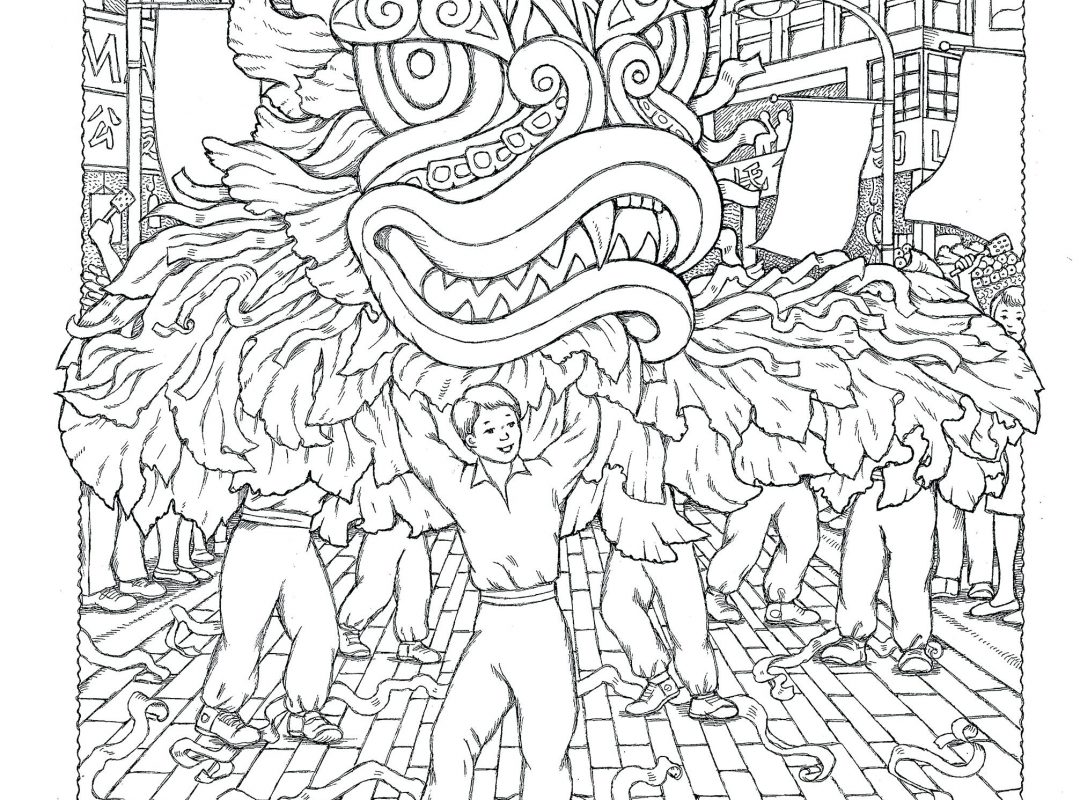 Remarkable Chinese Dragon Coloring Page Pages Free Printable Adult 1080x800 Remarkable Chinese Dragon Coloring Page Pages Free Printable Adult