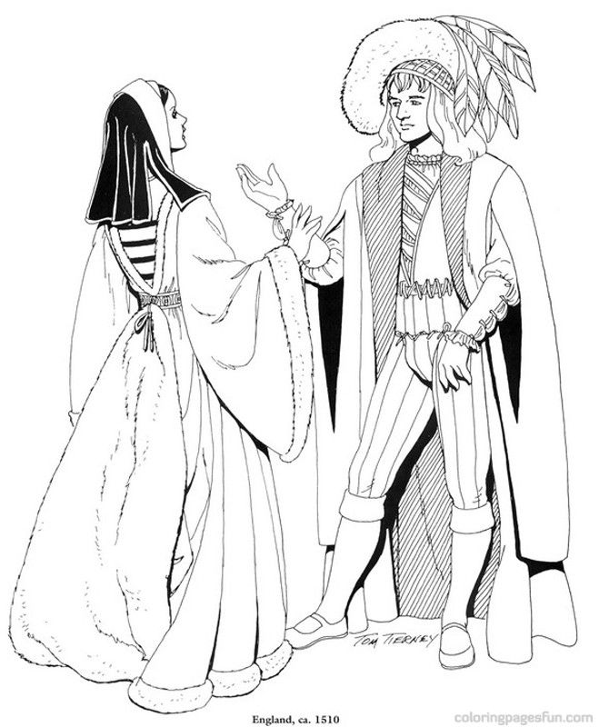 Renaissance Coloring Pages