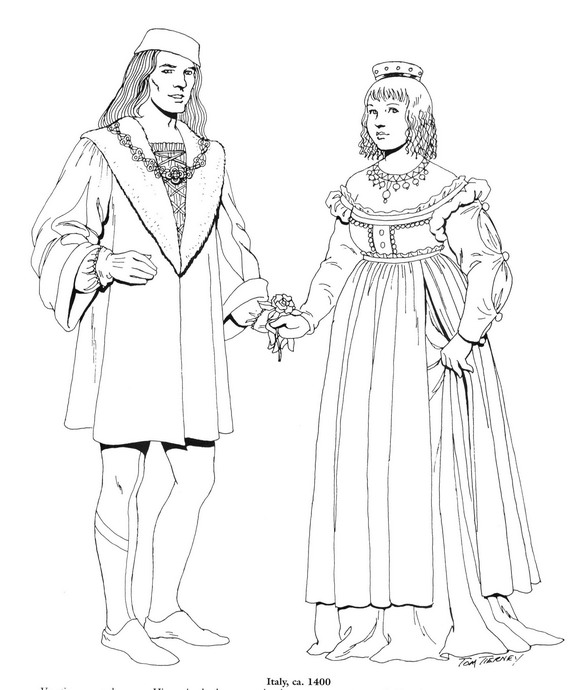 Kids N 45 Coloring Pages Of Clothing Of The Renaissance 580x690 Kids N 45 Coloring Pages Of Clothing Of The Renaissance