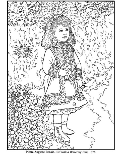 Artist Of The Month Renoir Renoir Coloring Pages Impressionist 486x616 Artist Of The Month Renoir Renoir Coloring Pages Impressionist