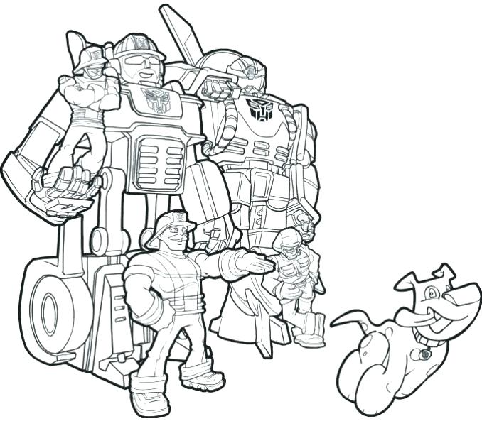 678x600 Transformer Rescue Bots Coloring Pages