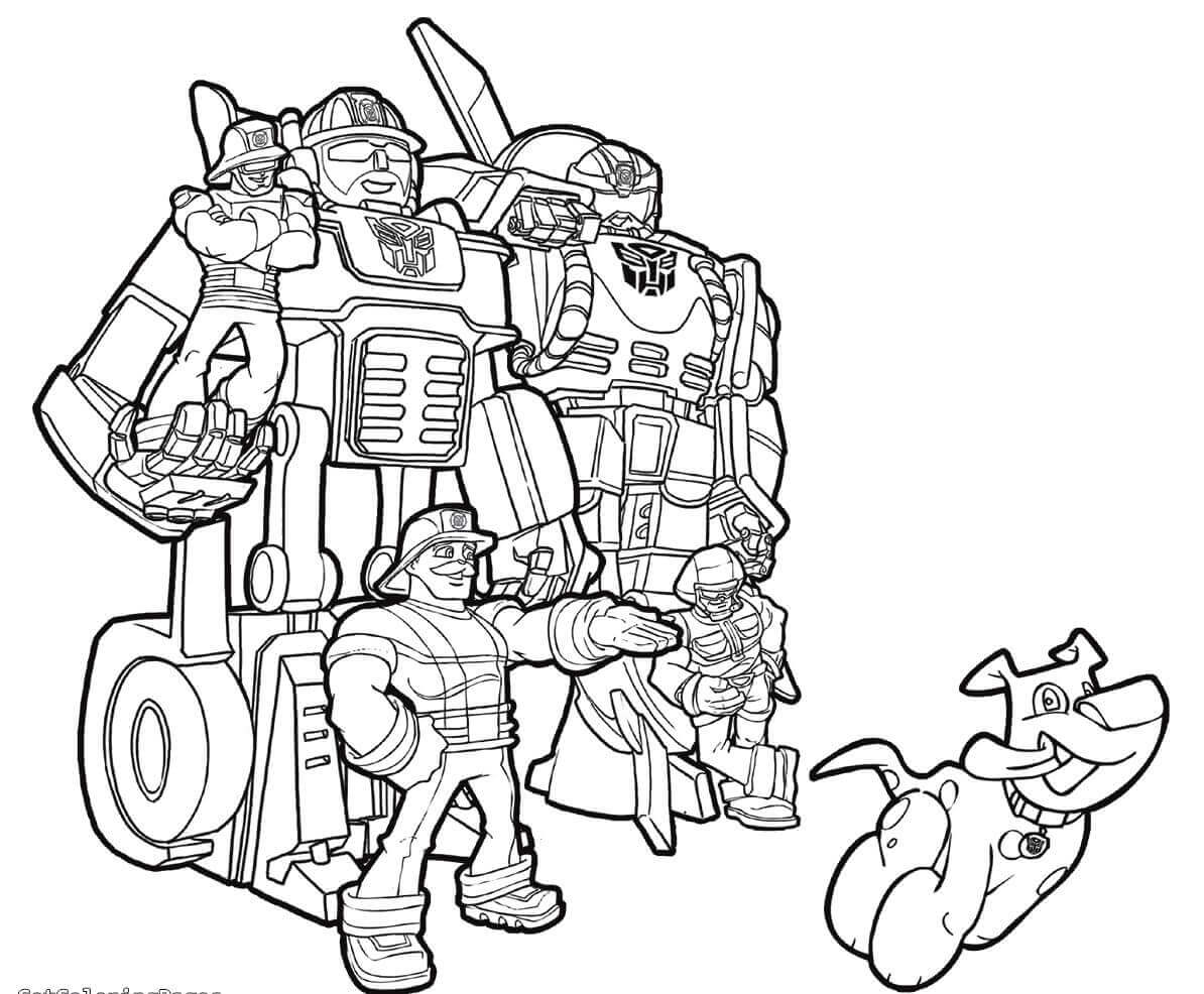 1194x986 Rescue Bots Heatwave Coloring Page