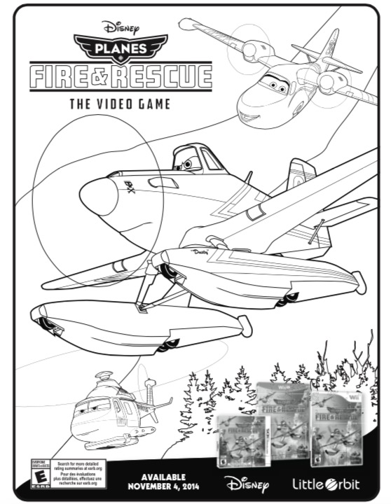 558x720 Disney's Planes Fire Amp Rescue Video Game Coloring Pages Disney