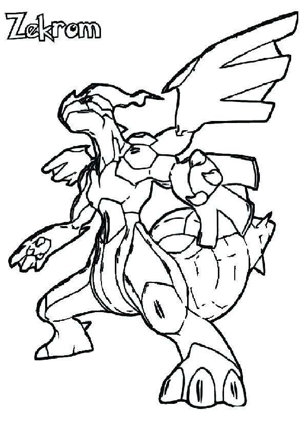 595x839 Pokemon Zekrom Coloring Pages Coloring Design