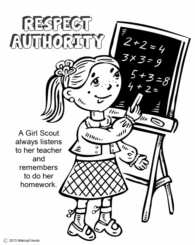 The Law, Respect Authority Coloring Page 750x943 The Law, Respect Authority Coloring Page