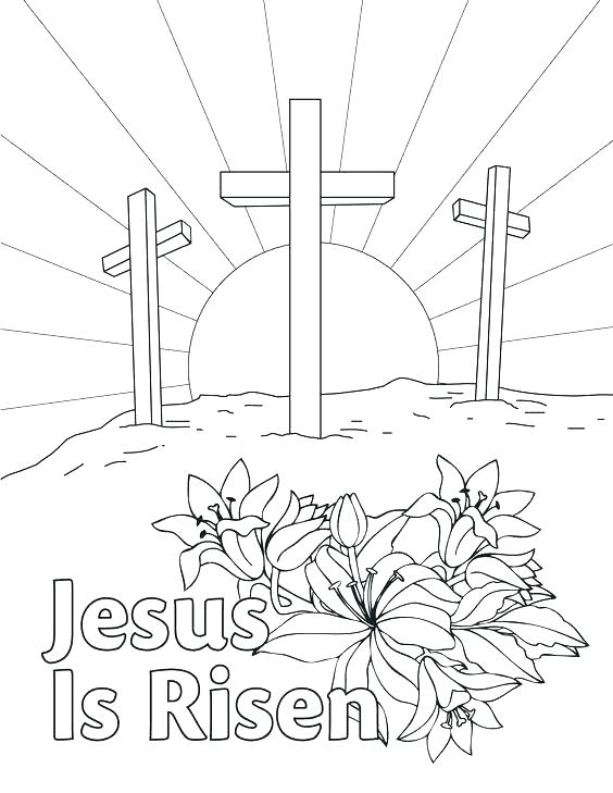 564x729 Resurrection Coloring Pages For Preschoolers Christian Religious