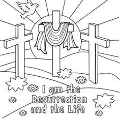 Resurrection Sunday Coloring Pages at GetColorings.com | Free printable ...