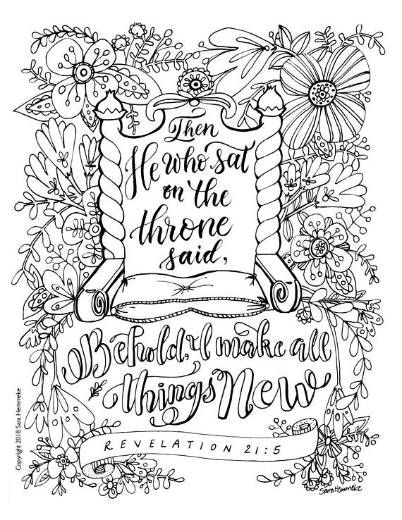 570x738 Coloring Page Bible Verse Revelation 215 Download