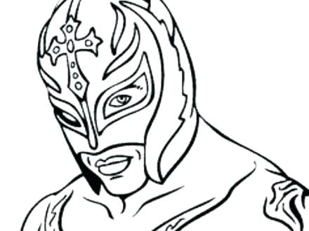 440x330 Rey Mysterio Mask Coloring Pages