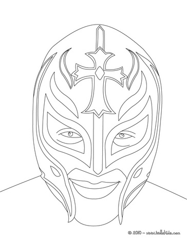 364x470 Rey Mysterio Mask Coloring Pages