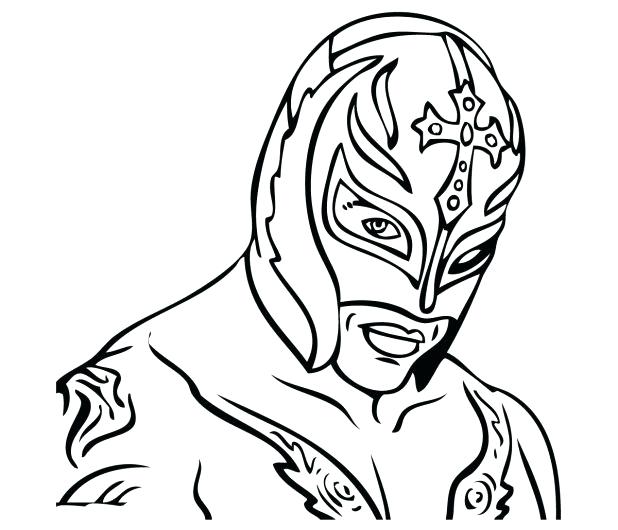 618x530 Extraordinary Amazing Rey Mysterio Coloring Pages New Raw Mask Sin