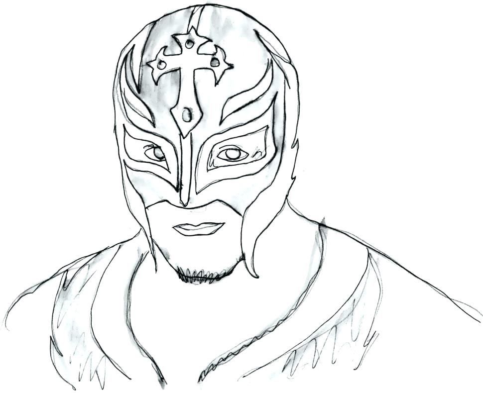 970x790 Coloring Pages Rey Mysterio Printable