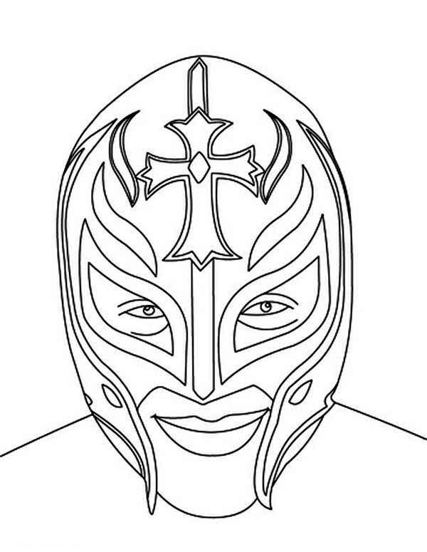600x775 Picture Of Rey Mysterio Coloring Page Color Luna