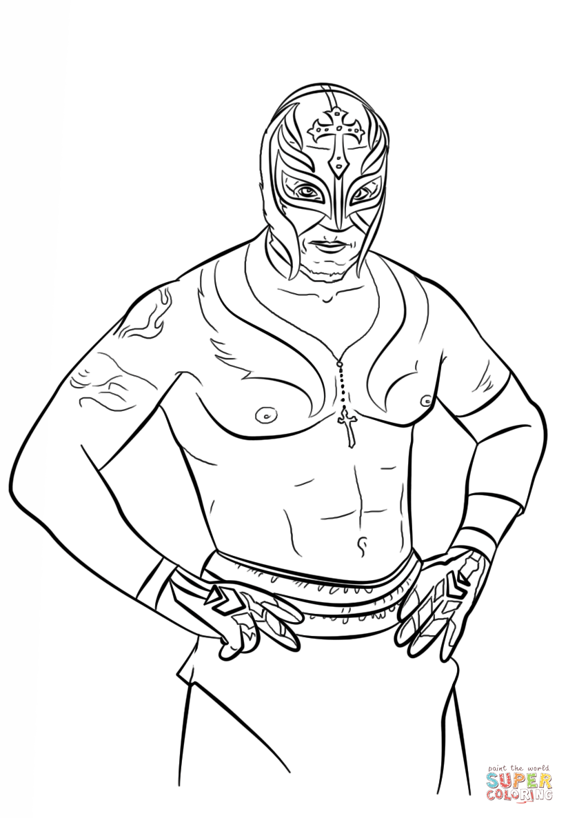 Rey Mysterio Coloring Pages Coloring Book Rey 824x1186 Rey Mysterio Coloring Pages Coloring Book Rey