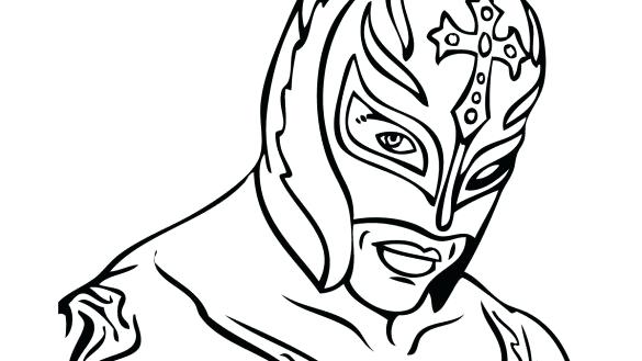 Rey Mysterio Coloring Pages Coloring Book Pages With Mask 9 585x329 Rey Mysterio Coloring Pages Coloring Book Pages With Mask 9