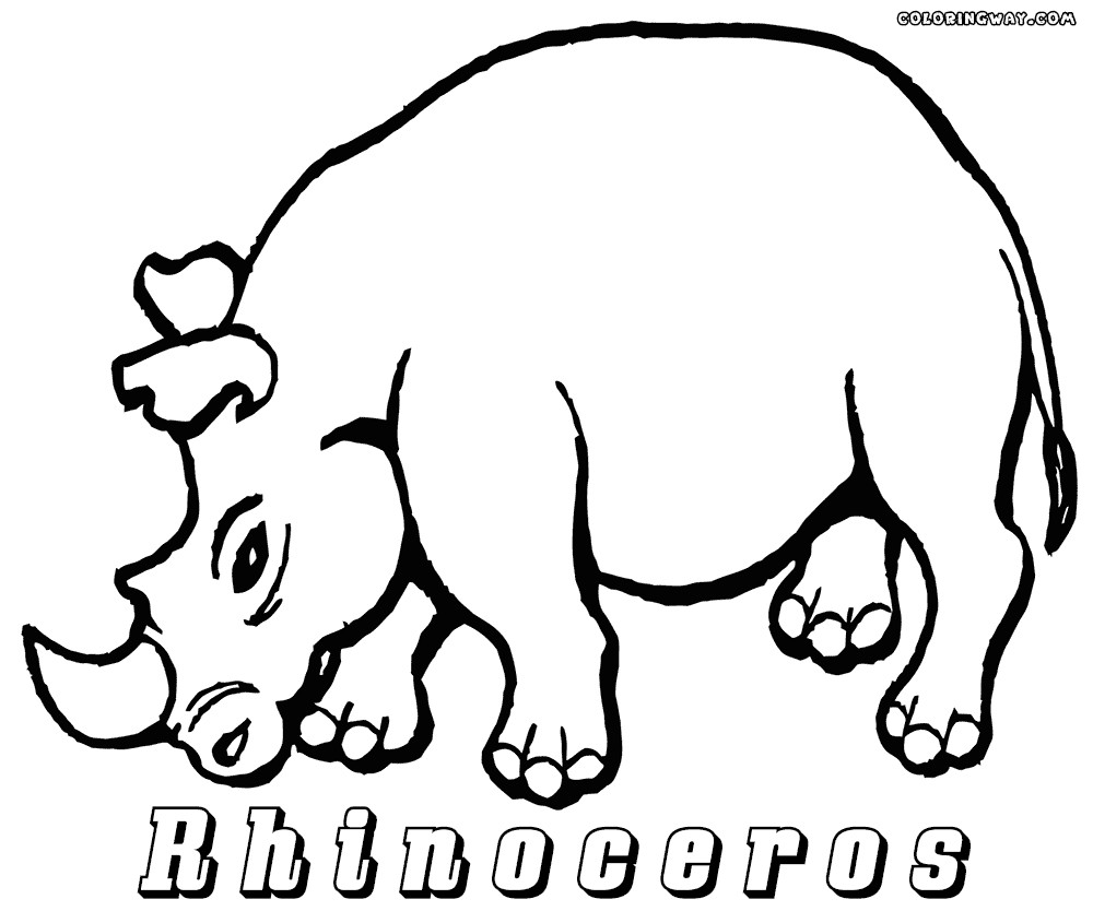 1000x834 Black Rhino Coloring Pages Fresh Rhinoceros Coloring Pages