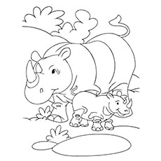 230x230 Rhino Coloring Pages Printable 10 Cute Free Online