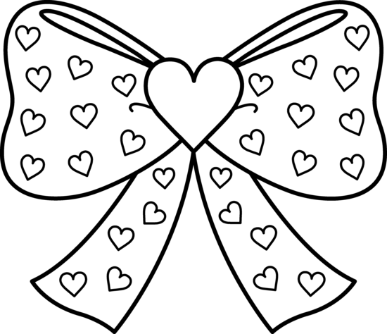 550x474 Hair Bow Coloring Pages