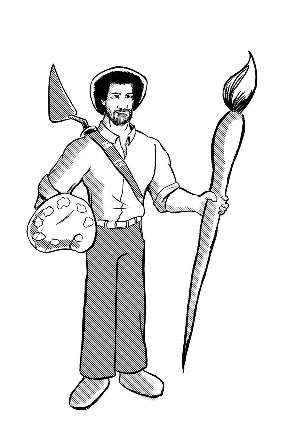 Image Result For Bob Ross Coloring Sheet Bob Ross Happy Little 900x1370 Image Result For Bob Ross Coloring Sheet Bob Ross Happy Little