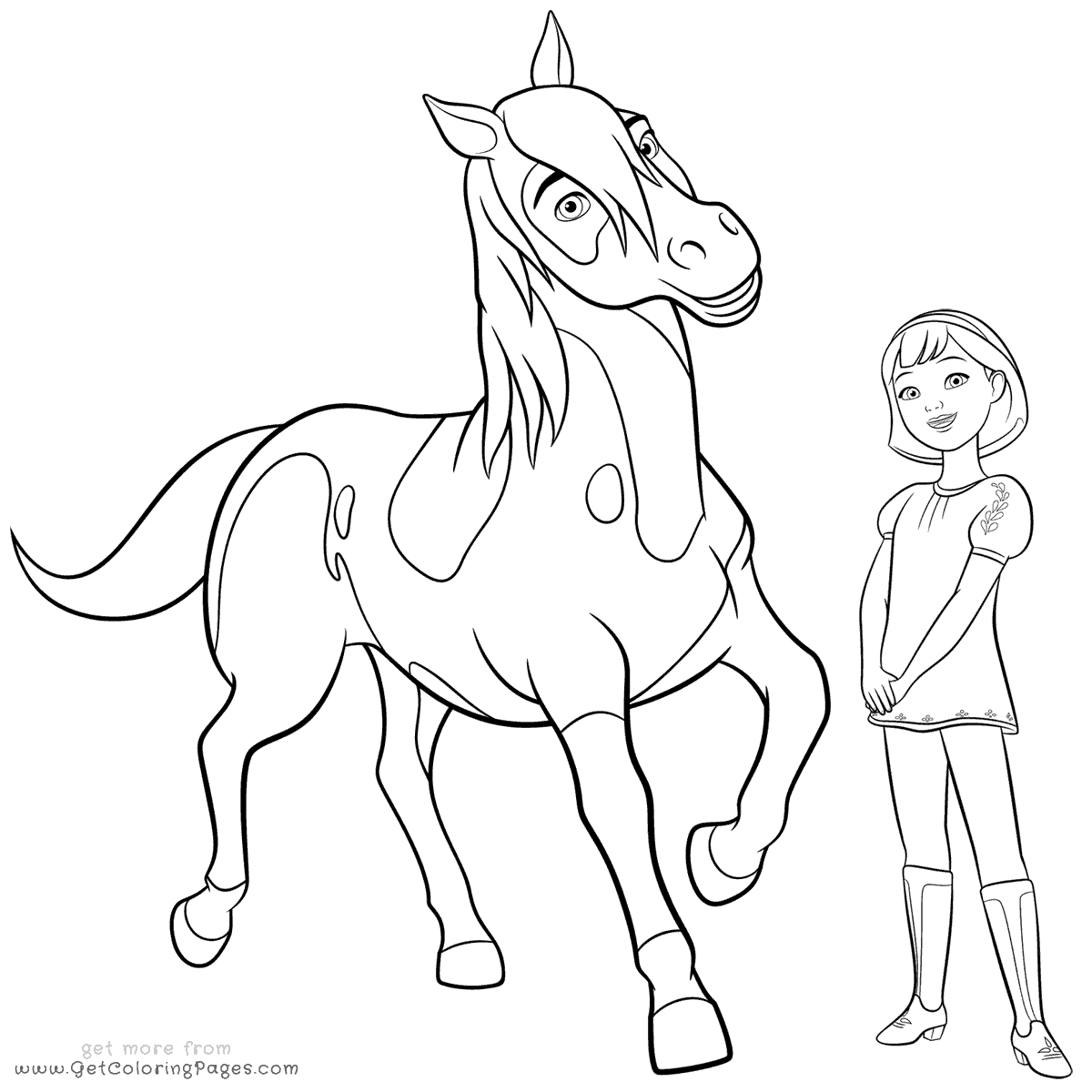 1200x1200 Spirit Riding Free Coloring Pages