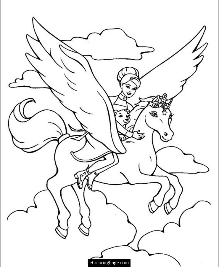 740x900 Barbie Horse Coloring Page Az Coloring Pages Coloring Pages