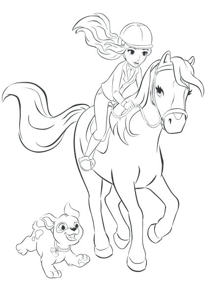 418x591 Barbie Horse Coloring Pages Barbie Horse Barbie Riding Horse