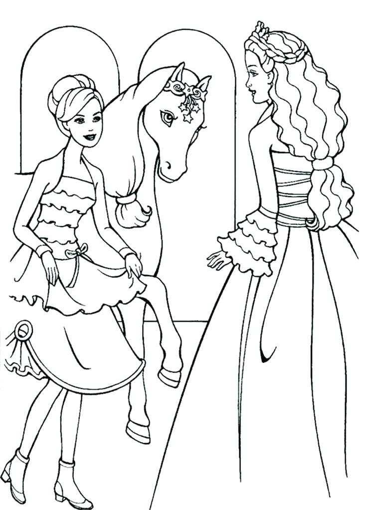 736x1023 Barbie Horse Coloring Pages Barbie Horse Coloring Pages Horse