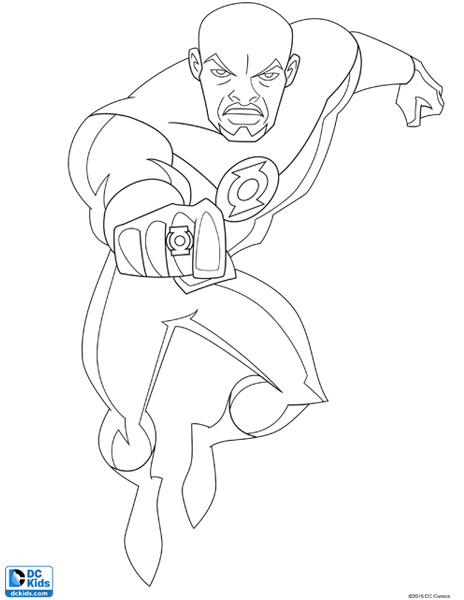 464x600 Green Lantern Amp Ring Coloring Page