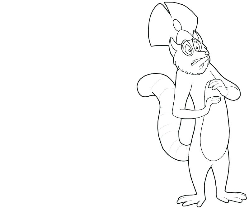 800x667 Lemur Coloring Page Lemur Coloring Pages King The King Of Lemur