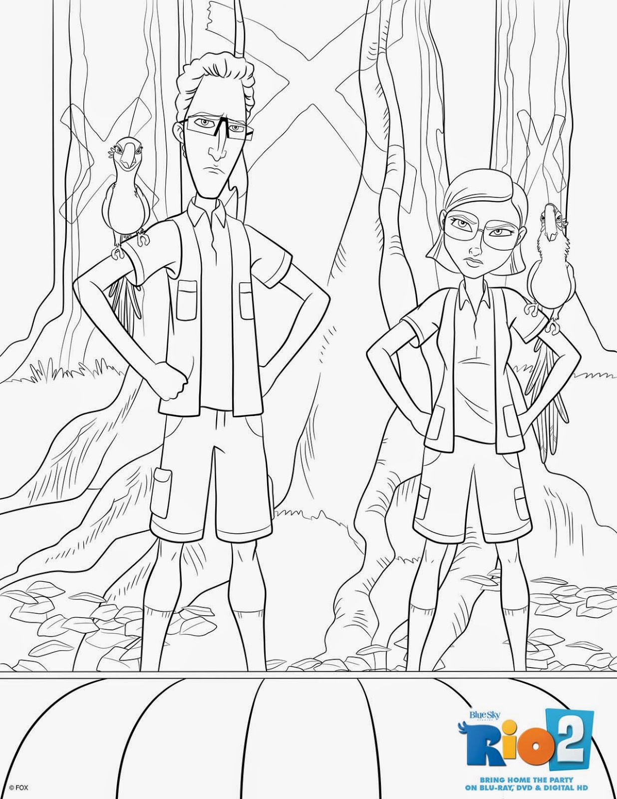 Maria's Space Rio 2 Coloring Sheets 1236x1600 Maria's Space Rio 2 Coloring Sheets