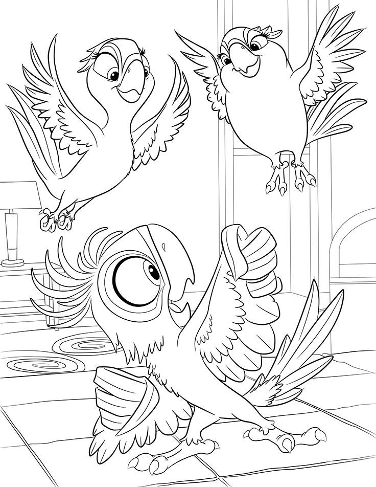 Rio 2 Coloring 2 Coloring Pages 736x952 Rio 2 Coloring 2 Coloring Pages