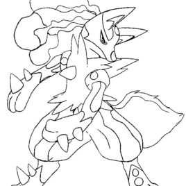 268x268 Pokemon Coloring Pages Mega Lucario Archives