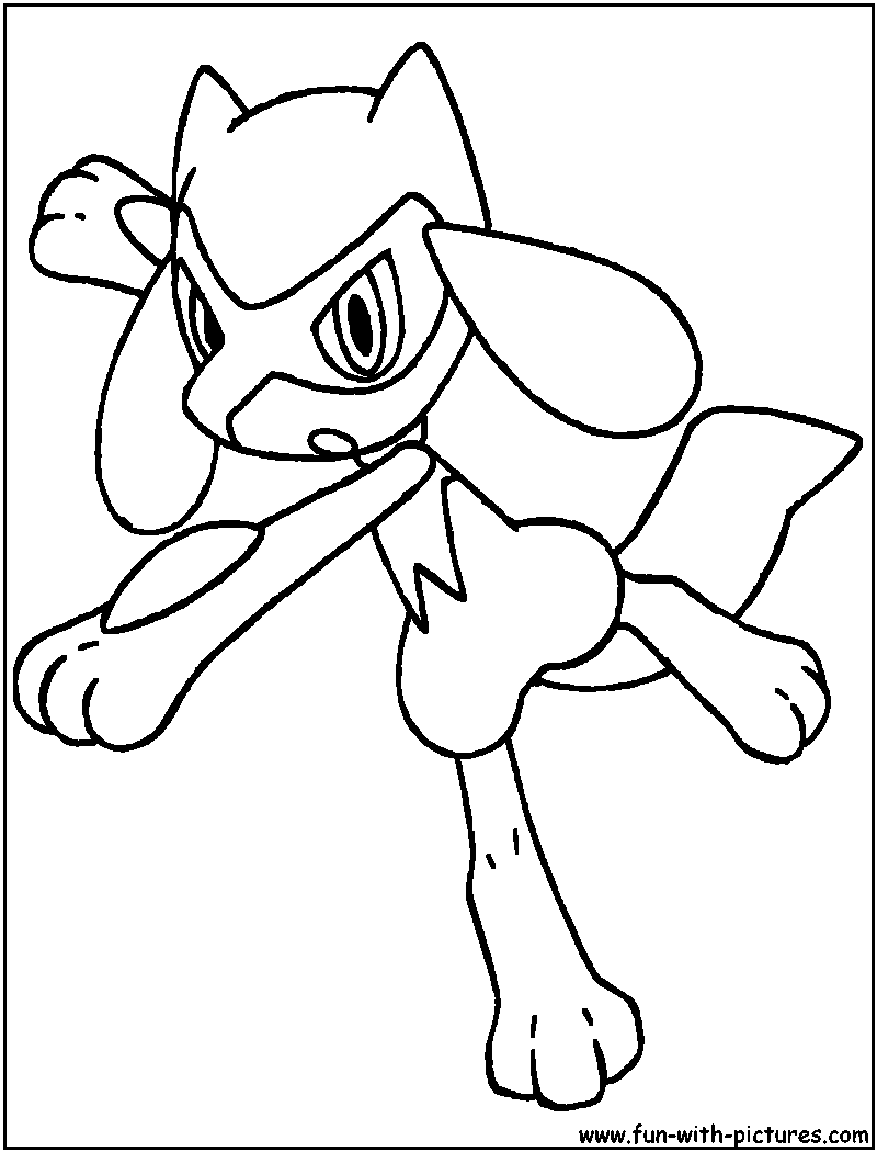 800x1050 Riolu Coloring Page Valentines Pokemon Coloring