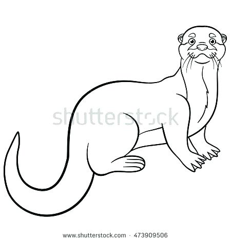 450x470 Otter Coloring Page Otter Coloring Pages Coloring Pages Little