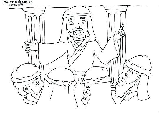 Paul On The Road To Damascus Coloring Page On The Road To Coloring 540x383 Paul On The Road To Damascus Coloring Page On The Road To Coloring