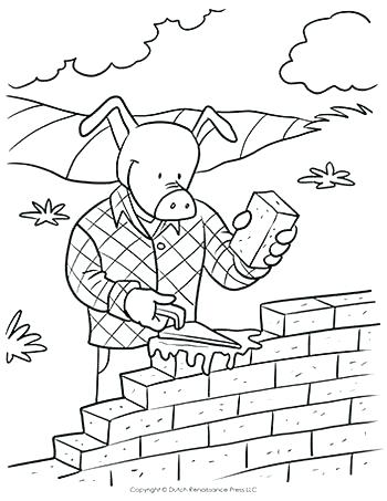Road Coloring Page Brick Coloring Page Brick Pig Coloring Page 350x453 Road Coloring Page Brick Coloring Page Brick Pig Coloring Page