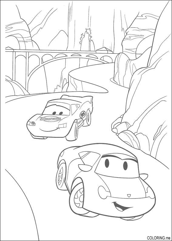 Coloring Page Cars Road 567x794 Coloring Page Cars Road