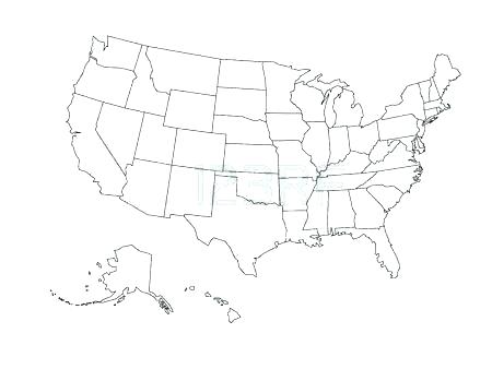 450x338 Map Coloring Page Coloring Map Of The United States Blank Map