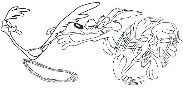 Road Runner Coloring Page Desert Coyote Coloring Page Road Runner 586x300 Road Runner Coloring Page Desert Coyote Coloring Page Road Runner
