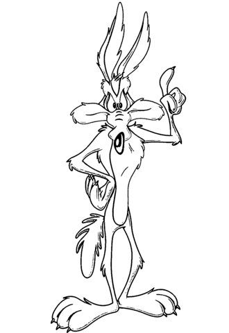 Wile E. Coyote Coloring Page Looney Tunes Looney 330x480 Wile E. Coyote Coloring Page Looney Tunes Looney