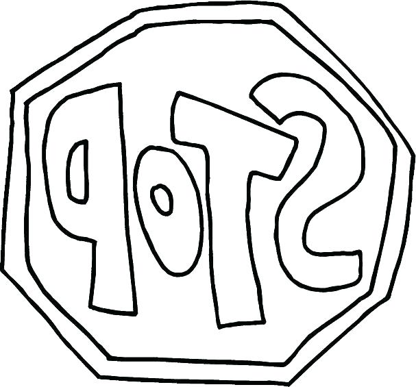 607x565 Safety Signs Coloring Pages Safety Signs Coloring Pages Printable