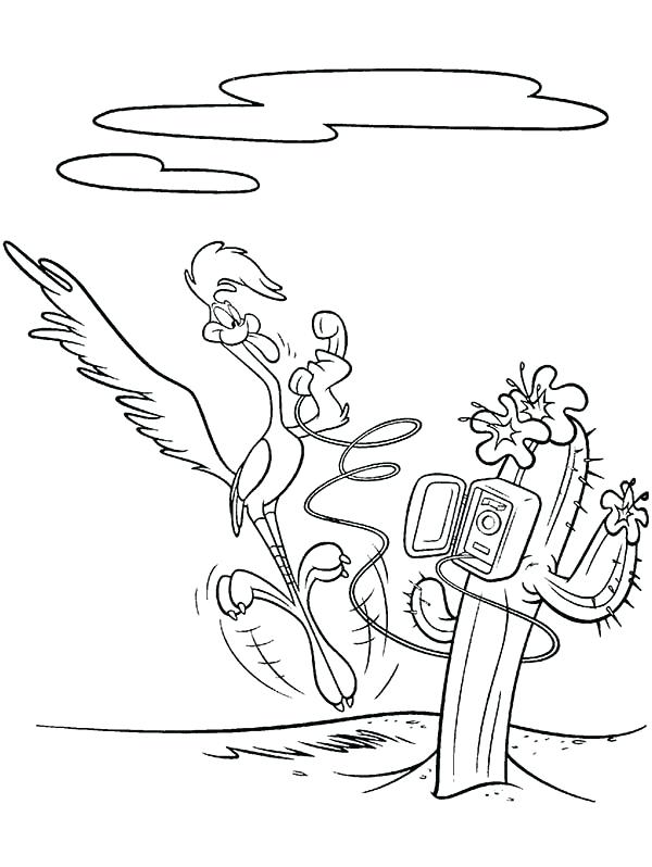 600x798 Roadrunner Calling Wile E Coyote Coloring Pages Batch Coloring