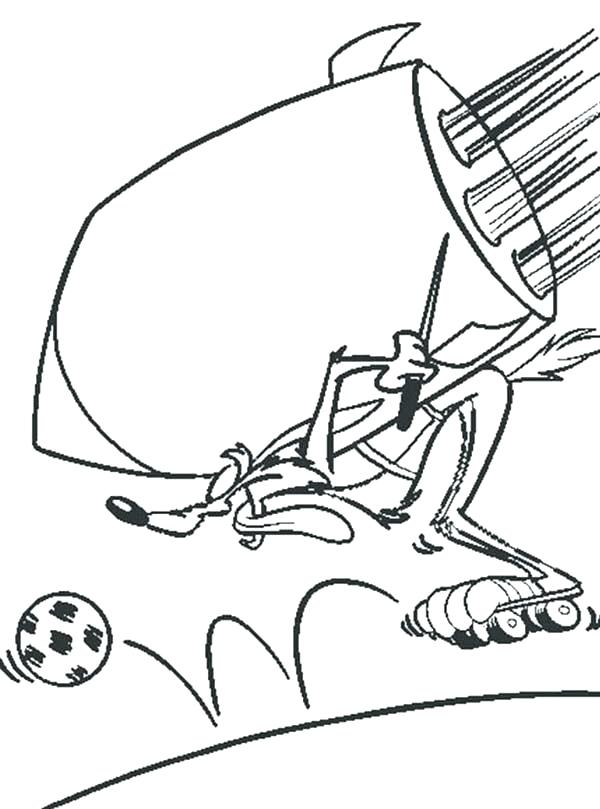 600x809 Wile E Coyote And Roadrunner Coloring Pages Page Nemesis Batch C